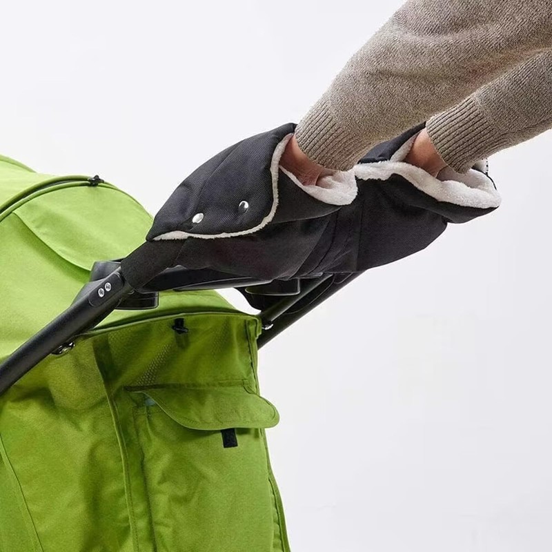GrammLabbe Pushchair Hand Warmer Waterproof Glove Pram Stick Grip Winter