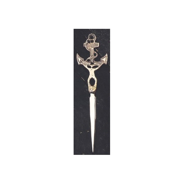 HS Brass Fowled Anchor Nautical Letter Opener
