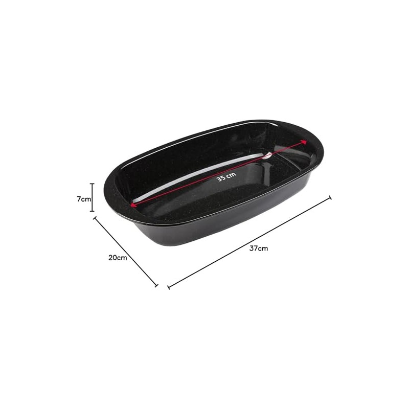 Westmark bread pan, enamel, 37 x 20 x 7 cm