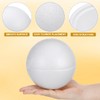 Tofficu 15cm White Hollow Polystyrene Ball for Wedding Christmas and