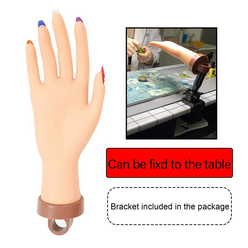Nail Art Practice Hand Flexible Bendable Mannequin Hand Fake Hand