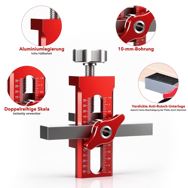 2-in-1 Adjustable Cabinet Door Mounting Aid: Robust and Easy Cabinet