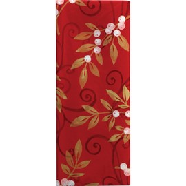 Jillson & Roberts 20" x 30" Printed Christmas Gift Tissue, Holiday Floral (24 Folded Sheets)