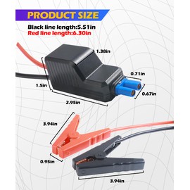 SCUARI Car Jump Starter Cable,Car Accessories Jumper Cables for Battery Connectors,12V Automotive Portable Emergency Booster Jumper Starter Booster Clamp Cables,Suitable for Cars,SUVs,Trucks,RVs