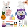 AIDINGO DIY Crochet Easter Bunny Egg Crochet Starter Kit for