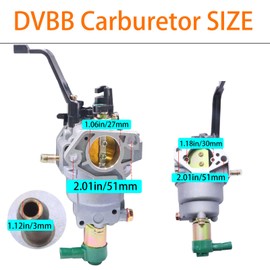 DVBB P27-1D Gasoline Generator Carburetor Compatible with Champion Predator Generac 420cc 439cc 459cc GX390 Powered 6500 8750 9000 5500 7000 8000 7500 9500W