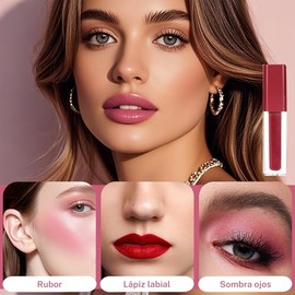 Labial Mate 12 piezas, Brillo de Labios Indelebles de Larga Duración, terciopelo, color intenso, Kit de Regalo para Mujer