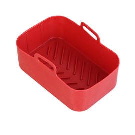 Air Fryer Silicone Pot Food Grade Silicone Double Basket Air Fryer Liners Kitchen Accessories Compatible for Ninha DZ201 Foodi 8QT Dual Basket Air Fryers