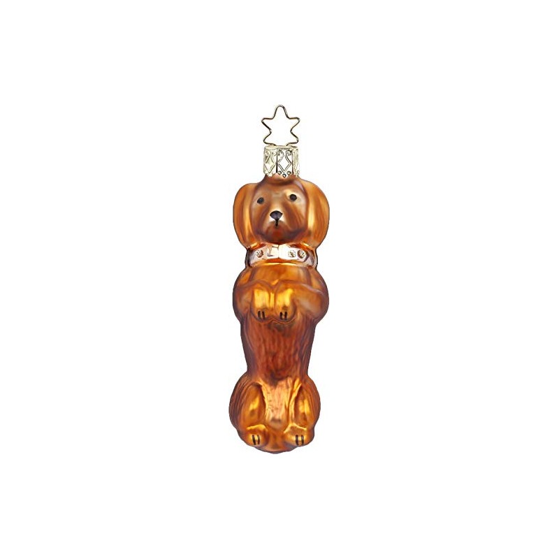 Inge Glas - Christmas Tree Decoration - Dachshund - Glass