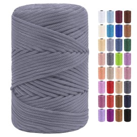 Cordón de macramé trenzado de poliéster