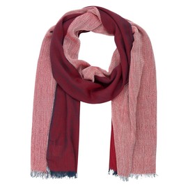 LINDENMANN Men's Scarf 55% Cotton and 45% Viscose Red, red