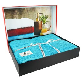 SUSSEXHOME Hotel-Quality Large Bath Towels - Ultra-Absorbent 100% Natural Cotton Bath Sheet Towels for Bathroom - 35 x 70 Inches Wide-Bordered Design Plush Thick Luxury Bath Towels - Pack of 2