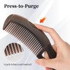 Dandruff Comb with Self-Cleaning Hollow Teeth & Massage Handle -