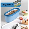 Ice Cream containers for homemade ice cream, Reusable Storage Freezer