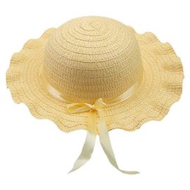 Widdle Springtime Easter Novelty Dress up - Yellow Bonnet Summer Hat with Ribbon