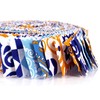 Soimoi 40Pcs Moroccan Print Precut Fabrics Strips Roll Up 1.5