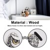 5PCS Owl Nesting Egg Cute Owl Animal Nesting Dolls Wooden