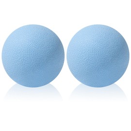 Gemtte Set of 2 Fascia Balls, Small Set, Massage Balls for Back, Spine, Feet, Hands, Massage Trigger Point Ball for Yoga, Myofascial Relaxation, Muscle Relaxation (Blue)