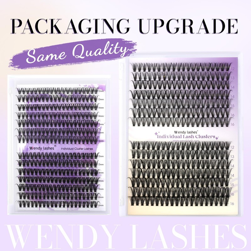 Individual Lashes Kit D Curl Clusters Lashes Kit 0.07mm 30D+40D