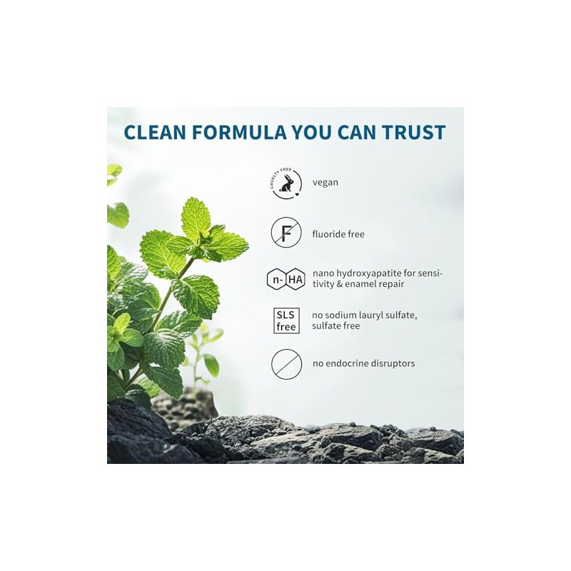 7.5% Nano Hydroxyapatite Toothpaste Helps Remineralize, Protects Enamel, Dentist-Formulated Whitening