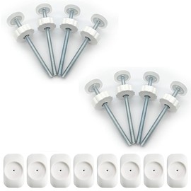 2 Door Wall Protectors and 2 Adjustable Reinforcement Spirals Door Wall Protector for Baby Stairs No Drilling Required to Ensure Child Safety