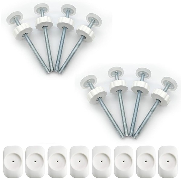 2 Door Wall Protectors and 2 Adjustable Reinforcement Spirals Door