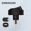 DaierTek Toggle Switch 12v 30A Oval Rocker Switch 3 Pin