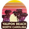 Yaupon Beach North Carolina Souvenir Hand Painted Resin Refrigerator Magnet