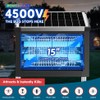 Solar Bug Zapper Outdoor, PhatroyYee Mosquito Zapper 4500V, Waterproof Portable