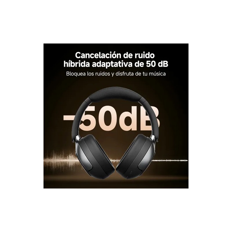 Audífonos Inalámbricos Qcy H3pro 50db Anc Gamer Diadema Lp Color