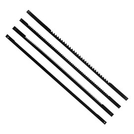 FONGKNOX 24pcs Scroll Saw Tool 127mm Carbon Steel Scroll Saw Tool with Cross Pin, 10/15/18/24 Teeth Standard Finding Saw Blade for Woodworking Plastic Power Tool Accessories