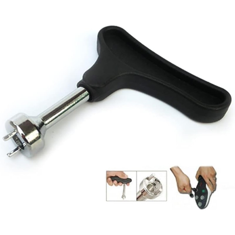 Seadiquiet 1pc Black Golf Shoe Spike Wrench Removal Tool, Plastic