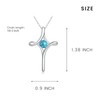 BEILIN 925 Sterling Silver Celtic Cross Necklace for Women with