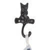 dophee 2PCS Cast Iron Cat Hooks, Heavy Duty Wall Mounted