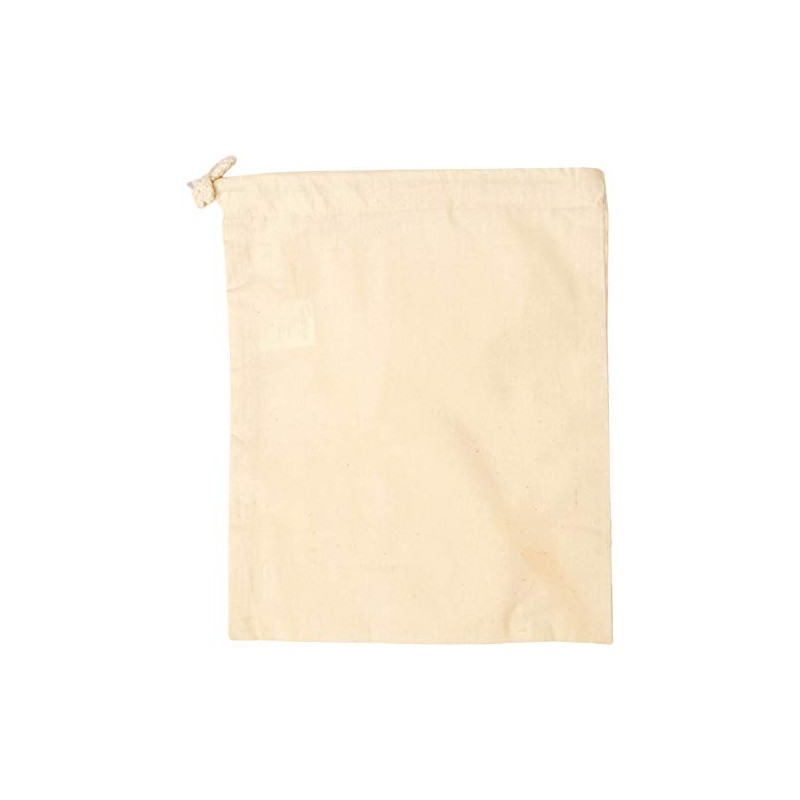 Westford Mill Unisex's WM115NATUS Wm115 Cotton Stuff Bag-Natural Small