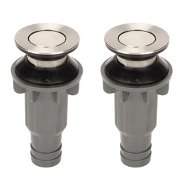 2 Pcs Bathroom Sink Stopper Stainless Steel Wash Basin Drain Filter Push Button Standard Basin Push Drainer