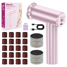 Dayinkes Professional Electric Callus Remover for Feet, 2 in 1 Adjustable Speed Foot Pedicure Machine, Rechargeable Handheld Hard Skin Remover Tool, for Dead Skin, Calluses & Nails