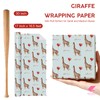 WRAPAHOLIC Giraffe Wrapping Paper Roll - Mini Roll - 17