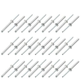 sourcing map Aluminum/Steel Open End Blind Rivets 5 mm x 40 mm Pack of 30