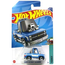 DieCast Hot Wheels Toon'd 83 Chevy Silverado, Tooned 4/5 [Blue] 104/250