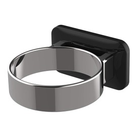 RAIKEDR Hair Dryer Holder-Black, Bathroom Hair Dryer Holder, Hair Care Tools Holder Wall Mount - Extra Large Rim ( Black )