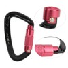 7075 Aviation Aluminum Master Lock Carabiner D Ring Safety Buckle