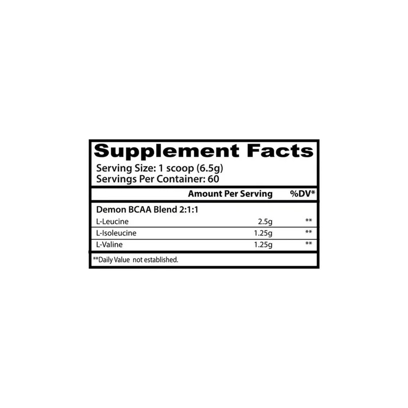 Aminoacidos Demon Bcaa Insane Labz 60 Serv. Sabor Uva Sabor