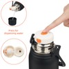Insulated Water Bottle with Handle and Strap,Vacuum Travel Tumbler with