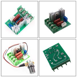 2000W AC 50-220V 25A Speed Regulator Voltage Regulator, Speed Regulator AC Motor, Motor Speed Controller, Motor Speed Controller, Assembly Adjustable Motor Speed Controller, LED Dimmer