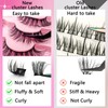 Wimpern Extensions Set 70Pcs Fluffy Künstliche Wimpern Cluster Lashes Extension
