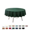 maxmill Round Linen Looking Textured Tablecloth Spill-Proof Wrinkle Free Soft