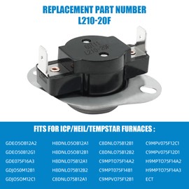 L210-20F Furance Rollout Limit Switch Fit for ICP Heil Tempstar Replace 313408 34335001 HQ34335001TD 338085-758 34335-001