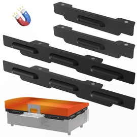 Wind Guards for Blackstone 22 Inch Griddle, Grill Accessories for Griddle Grill and Camping, MeWeBlue 5018 Magnetic Stainless Steel Wind Screens Protect Flame Hold Heat, Compatible with Hood, Black