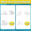 Babepai Outlet Covers Baby Proofing 42-Pack White, Child Proof Electrical